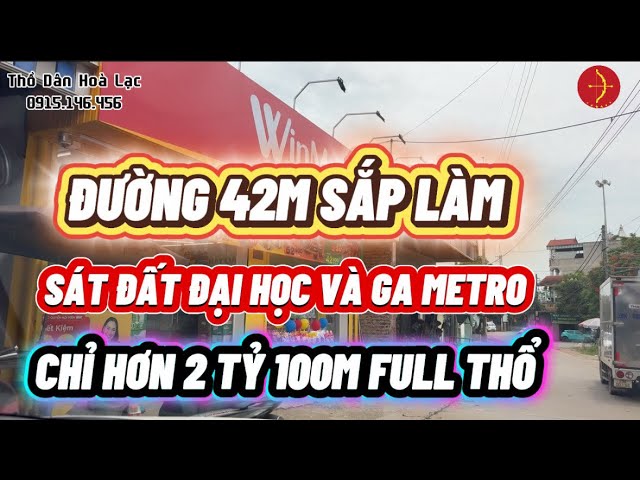Đất Hòa Lạc Phú Cát 2 Mặt Tiền, 100m² Full Thổ Cư, Hơn 2 Tỷ
