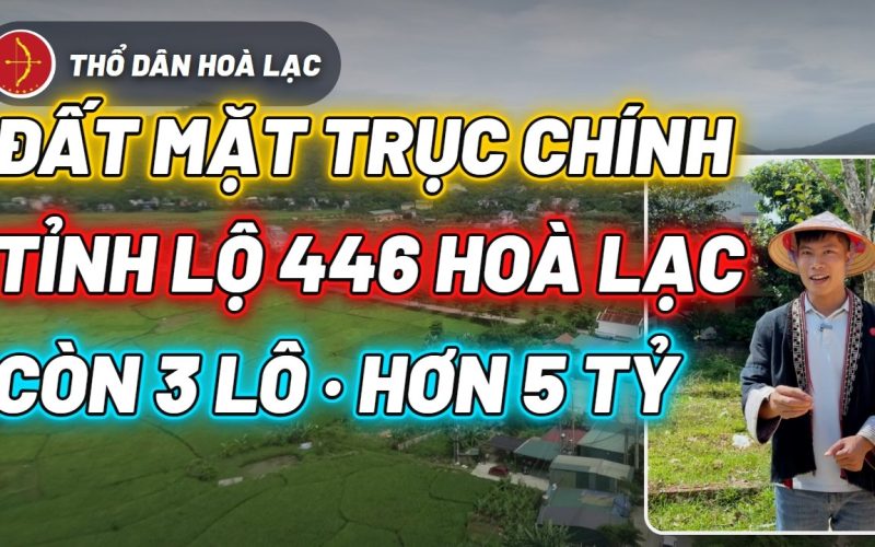 3 Lô Mặt Tỉnh Lộ 446, 151-160m² Full Thổ Cư, Hơn 5 Tỷ/Lô